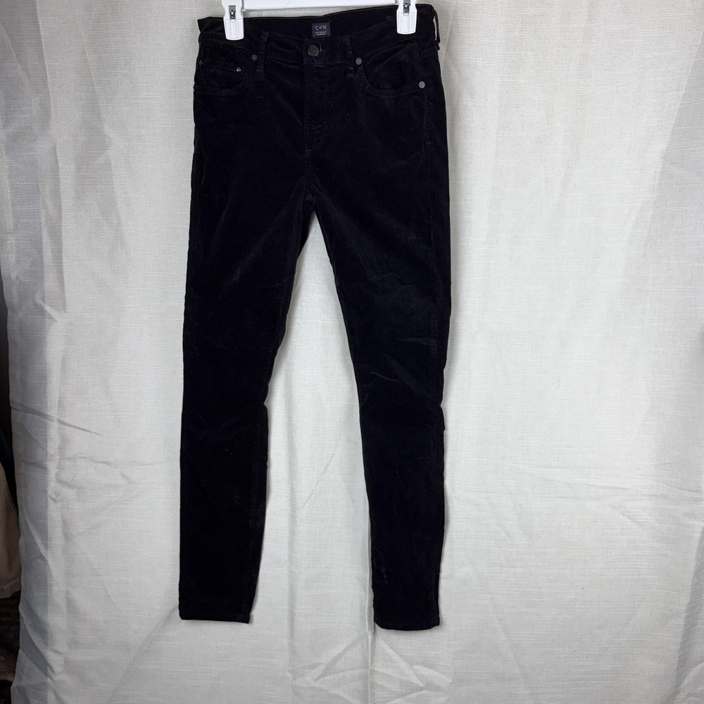 Citizens‎ Of Humanity Rocket Jeans Womens 27 Black High Rise Skinny Corduroy